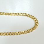 Pulseira Masculina Grumet Fina Folheada a Ouro 18k - 20cm - Imagem 2