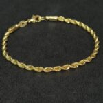 Pulseira Feminina Cordão Baiano Folheada a Ouro 18k - 18cm - Imagem 3