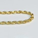 Pulseira Feminina Cordão Baiano Folheada a Ouro 18k - 18cm - Imagem 2