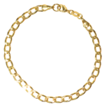 Pulseira Masculina Grumet Folheada a Ouro 18k - 20cm