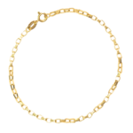 Pulseira Masculina Veneziana Folheada a Ouro 18k - 20cm