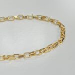 Pulseira Masculina Veneziana Folheada a Ouro 18k - 20cm - Imagem 2