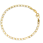 Pulseira Masculina Cartier Folheada a Ouro 18k - 20cm