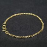 Pulseira Masculina Veneziana Grossa Folheada a Ouro 18k - 18cm - Imagem 3