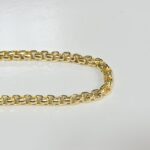 Pulseira Masculina Veneziana Grossa Folheada a Ouro 18k - 18cm - Imagem 2
