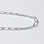 Pulseira Masculina Elo Cartier Retangular Folheada a Prata - 20cm - Imagem 2