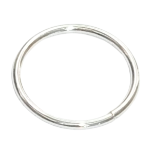 Piercing Argola Lisa Clássica 9mm - Folheado a Prata