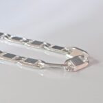 Pulseira Masculina Piastrine Prata - 22cm - Imagem 2