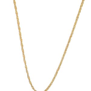 Colar Malha Torcida Delicada Folheada a Ouro 18k