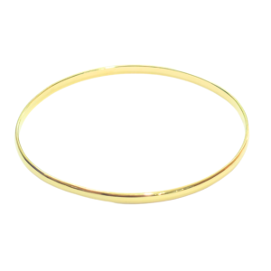 Bracelete Circular Liso (7,0 cm) - Folheado a Ouro 18k