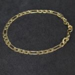 Pulseira Masculina Figaro Folheada a Ouro 18k - 20cm - Imagem 2
